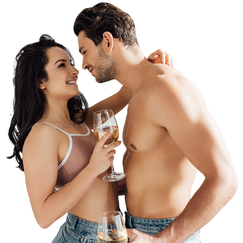 Personal Lab Testing Banner Sexual Wellness Couple With Wine